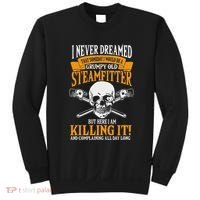 Steamfitter Grumpy Old Pipefitter Tradesman Plumber Pipe Sweatshirt thumb 0