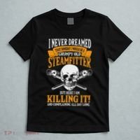 Steamfitter Grumpy Old Pipefitter Tradesman Plumber Pipe T-Shirt thumb 5