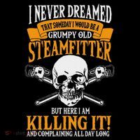 Steamfitter Grumpy Old Pipefitter Tradesman Plumber Pipe Visor thumb 3
