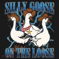 Silly Goose On The Loose Retro Groovy Silly Goose Club Sweatshirt thumb 3