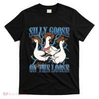 Silly Goose On The Loose Retro Groovy Silly Goose Club T-Shirt thumb 0
