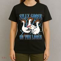 Silly Goose On The Loose Retro Groovy Silly Goose Club T-Shirt thumb 4