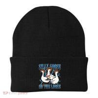 Silly Goose On The Loose Retro Groovy Silly Goose Club Beanie thumb 0