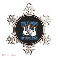 Silly Goose On The Loose Retro Groovy Silly Goose Club Ornament thumb 0