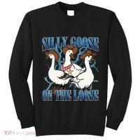 Silly Goose On The Loose Retro Groovy Silly Goose Club Tall Sweatshirt thumb 0