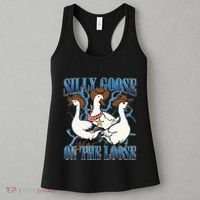 Silly Goose On The Loose Retro Groovy Silly Goose Club Women's Tank Top thumb 3