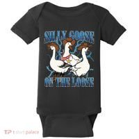 Silly Goose On The Loose Retro Groovy Silly Goose Club Baby Bodysuit thumb 0