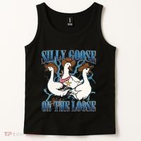 Silly Goose On The Loose Retro Groovy Silly Goose Club Tank Top thumb 2