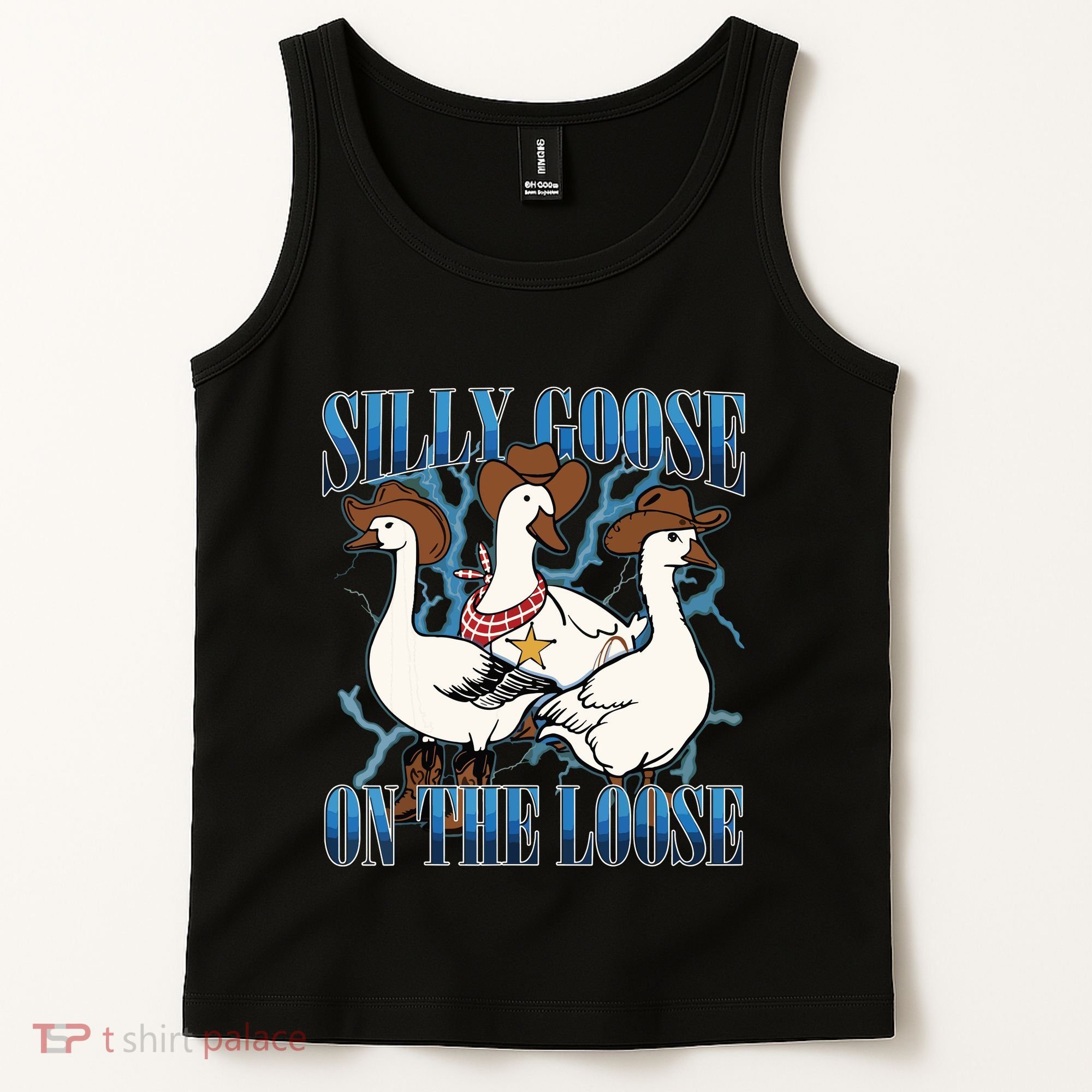 Silly Goose On The Loose Retro Groovy Silly Goose Club Tank Top