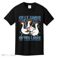 Silly Goose On The Loose Retro Groovy Silly Goose Club Kids T-Shirt thumb 0