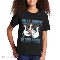 Silly Goose On The Loose Retro Groovy Silly Goose Club Kids T-Shirt thumb 2