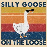 Silly Goose On The Loose Funny Saying Goose Funny Tote Bag thumb 4