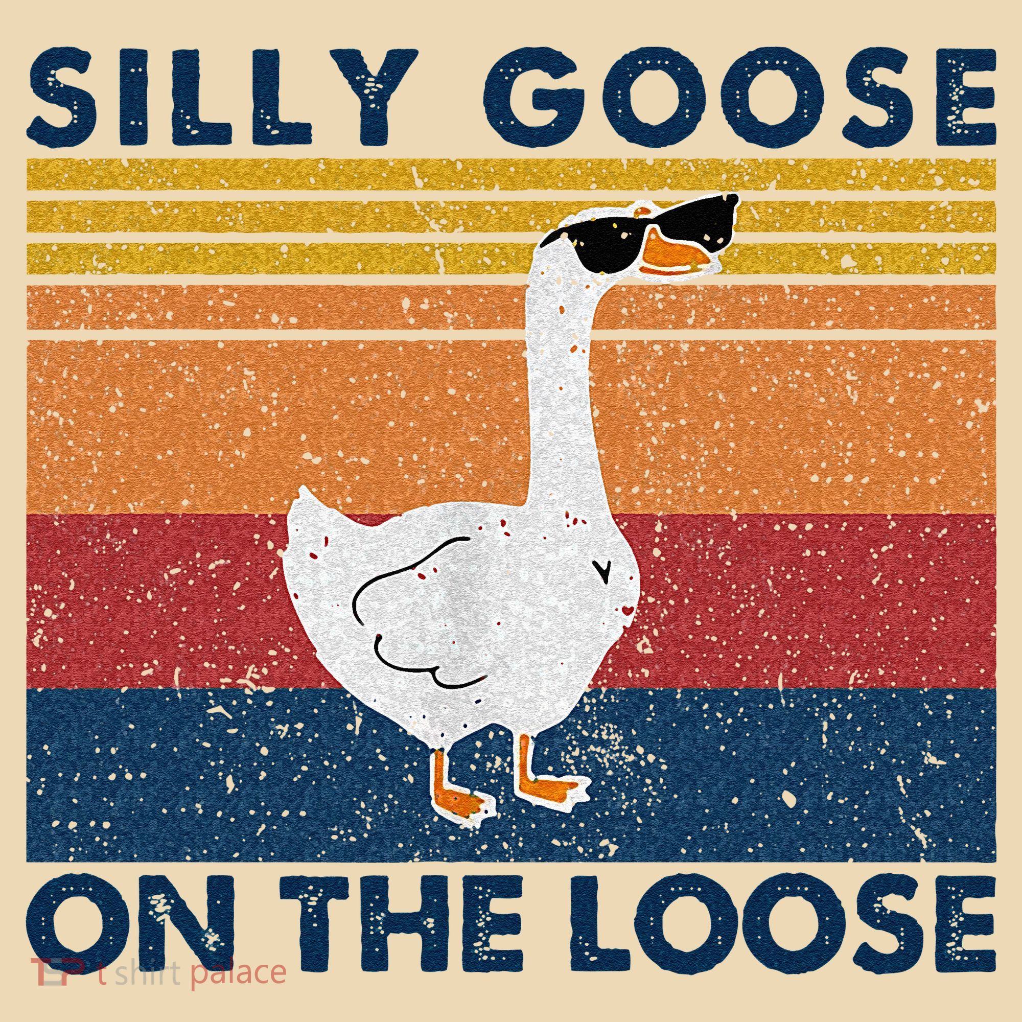 Silly Goose On The Loose Funny Saying Goose Funny Tote Bag