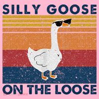 Silly Goose On The Loose Funny Saying Goose Funny Coaster thumb 2