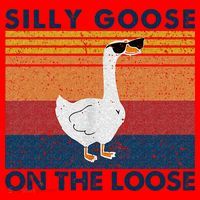 Silly Goose On The Loose Funny Saying Goose Funny Santa Hat thumb 1