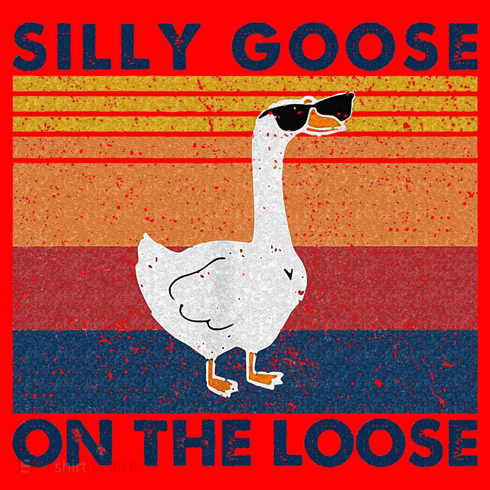 Silly Goose On The Loose Funny Saying Goose Funny Santa Hat