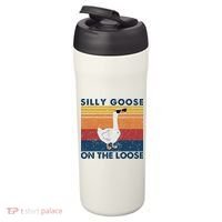 Silly Goose On The Loose Funny Saying Goose Funny 24oz Duet Stainless Steel Tumbler thumb 3
