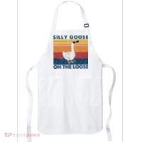 Silly Goose On The Loose Funny Saying Goose Funny Apron thumb 0