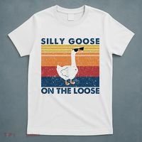 Silly Goose On The Loose Funny Saying Goose Funny T-Shirt thumb 5