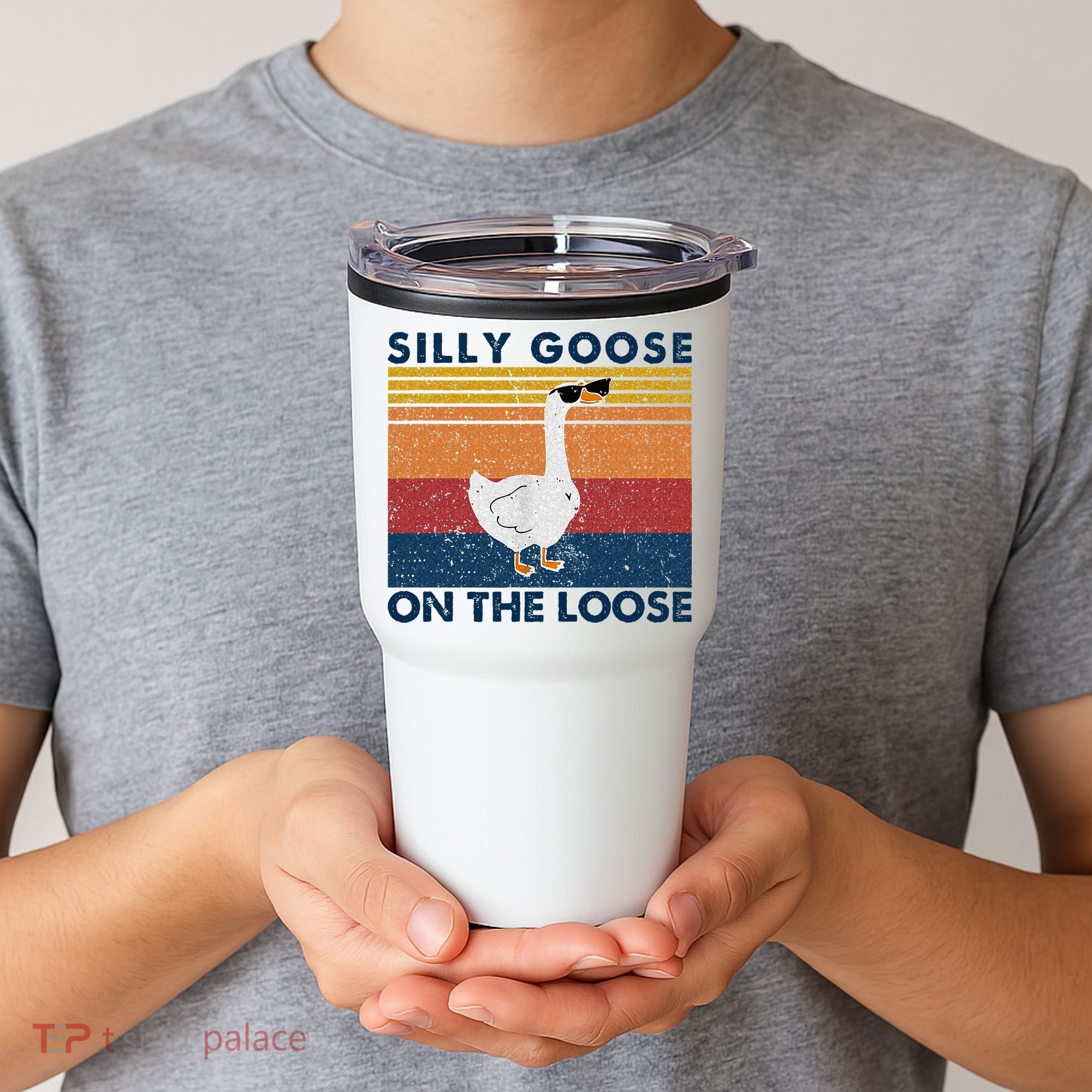 Silly Goose On The Loose Funny Saying Goose Funny Tumbler