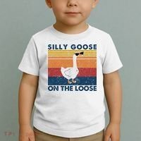 Silly Goose On The Loose Funny Saying Goose Funny Toddler T-Shirt thumb 2