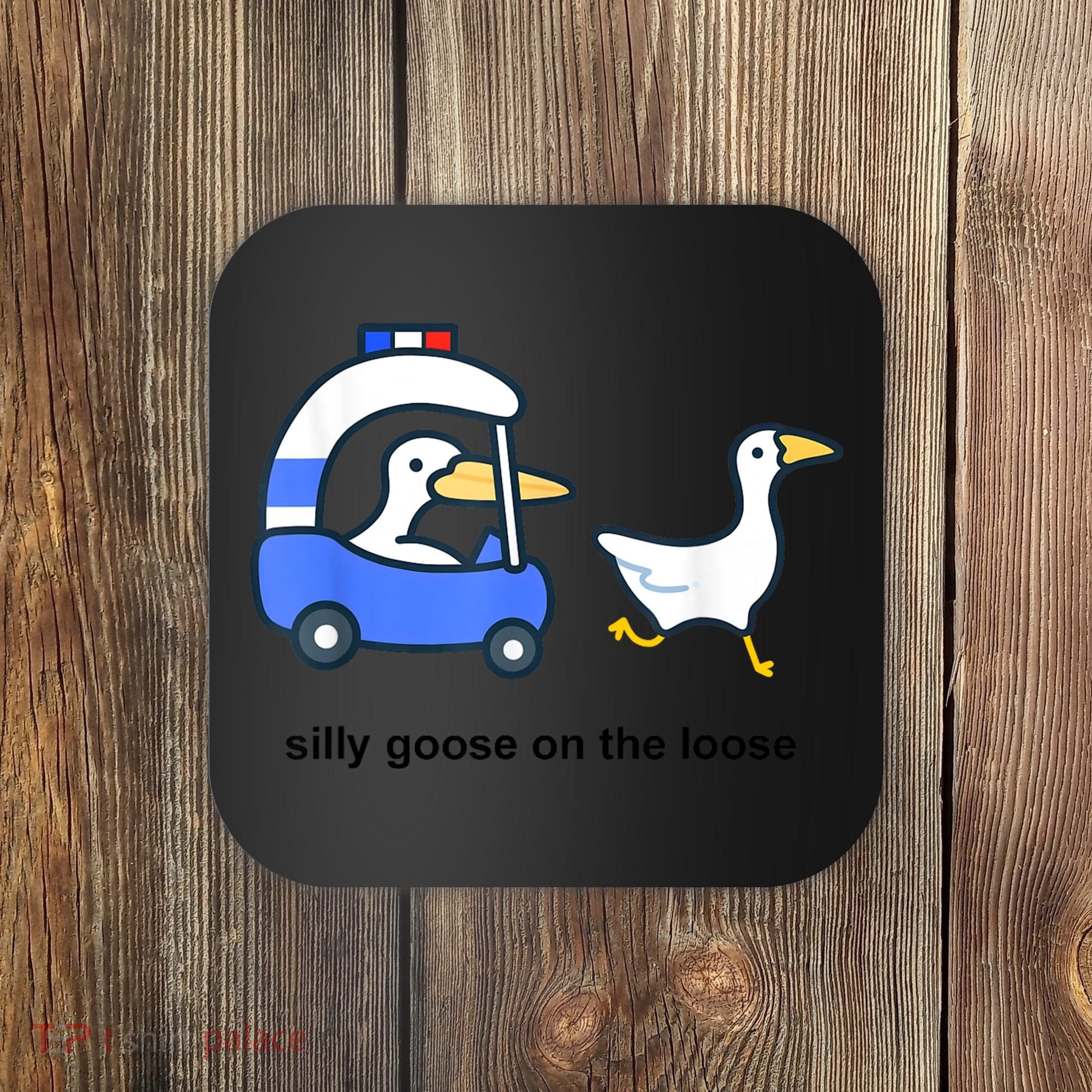 Silly Goose On The Loose Police Car And Duck Coaster