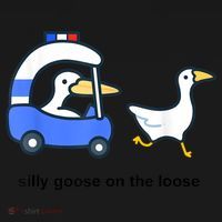 Silly Goose On The Loose Police Car And Duck Tall Sweatshirt thumb 2