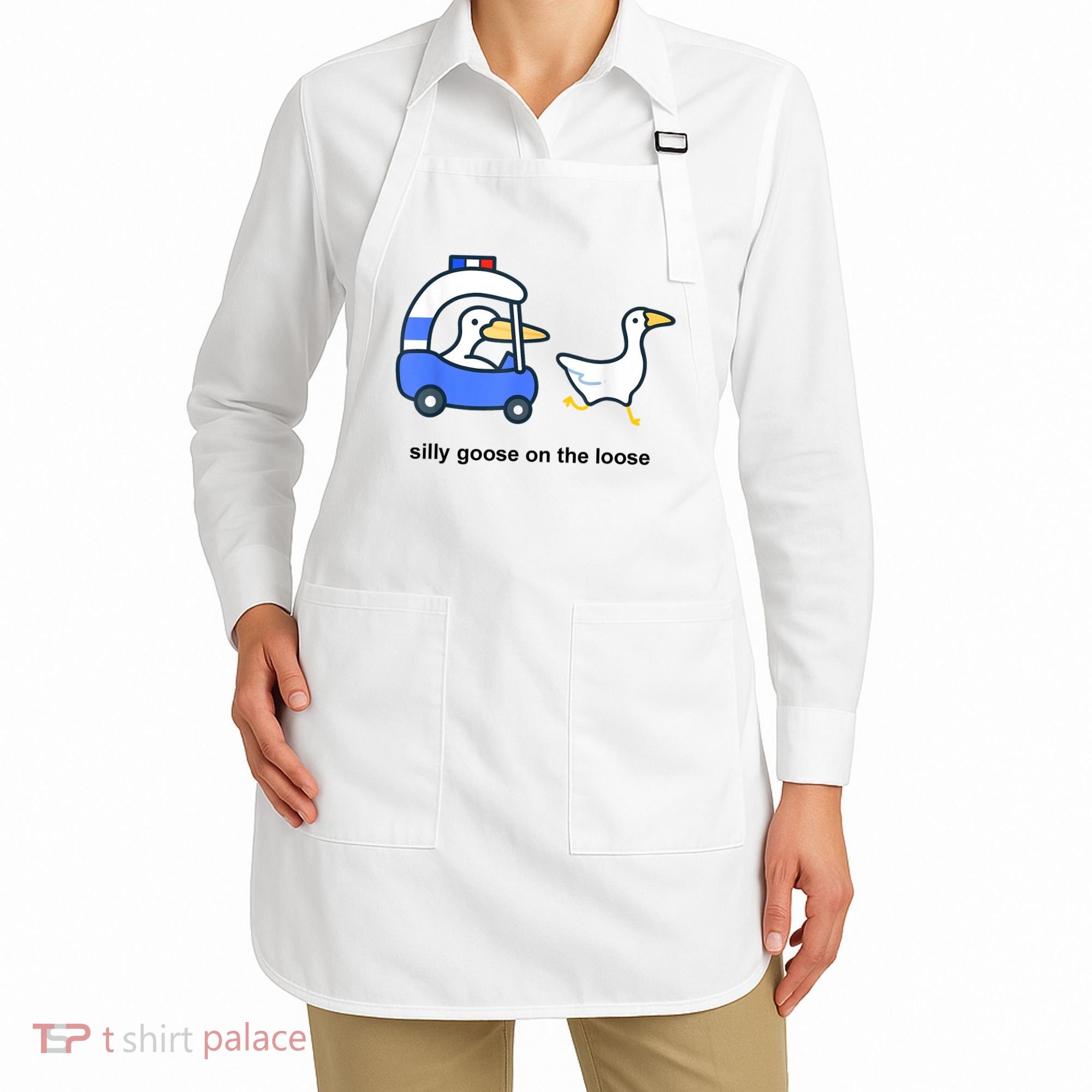 Silly Goose On The Loose Police Car And Duck Apron