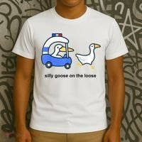Silly Goose On The Loose Police Car And Duck T-Shirt thumb 3