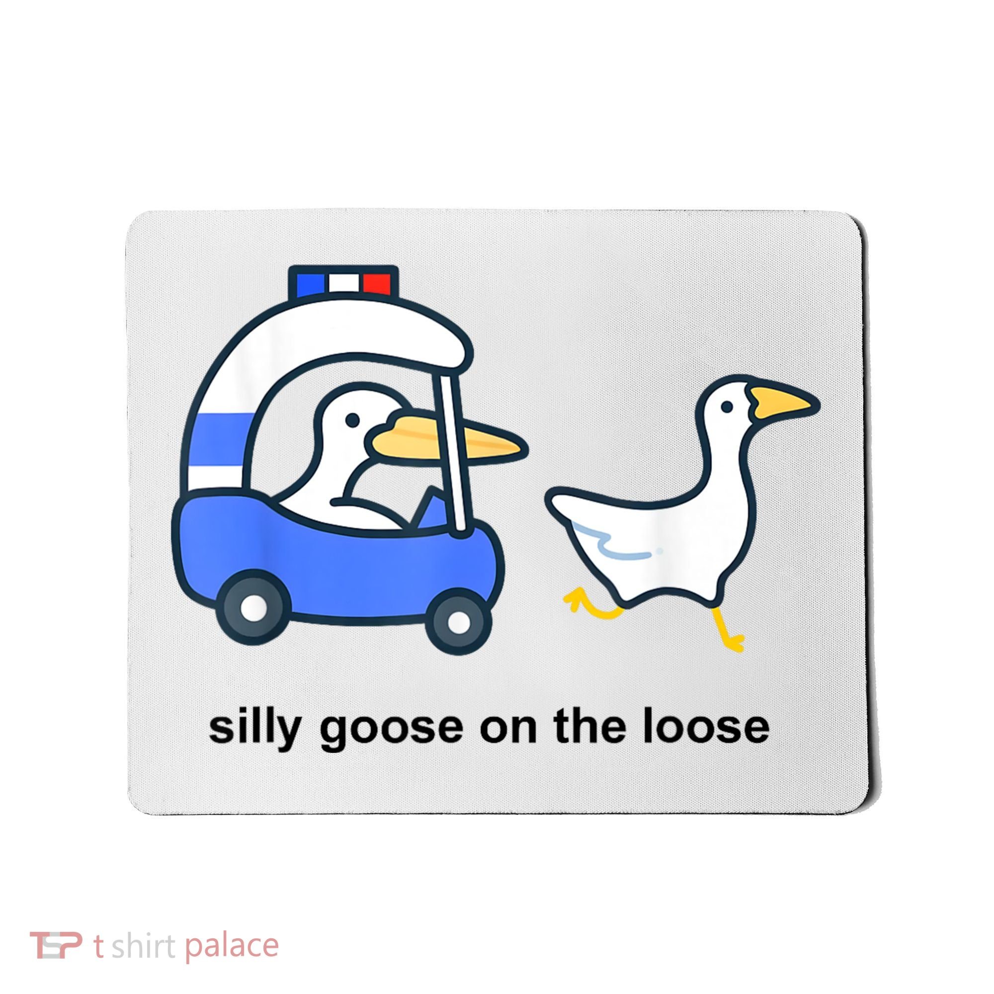 Silly Goose On The Loose Police Car And Duck Mousepad