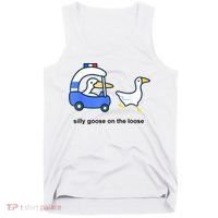 Silly Goose On The Loose Police Car And Duck Tank Top thumb 0