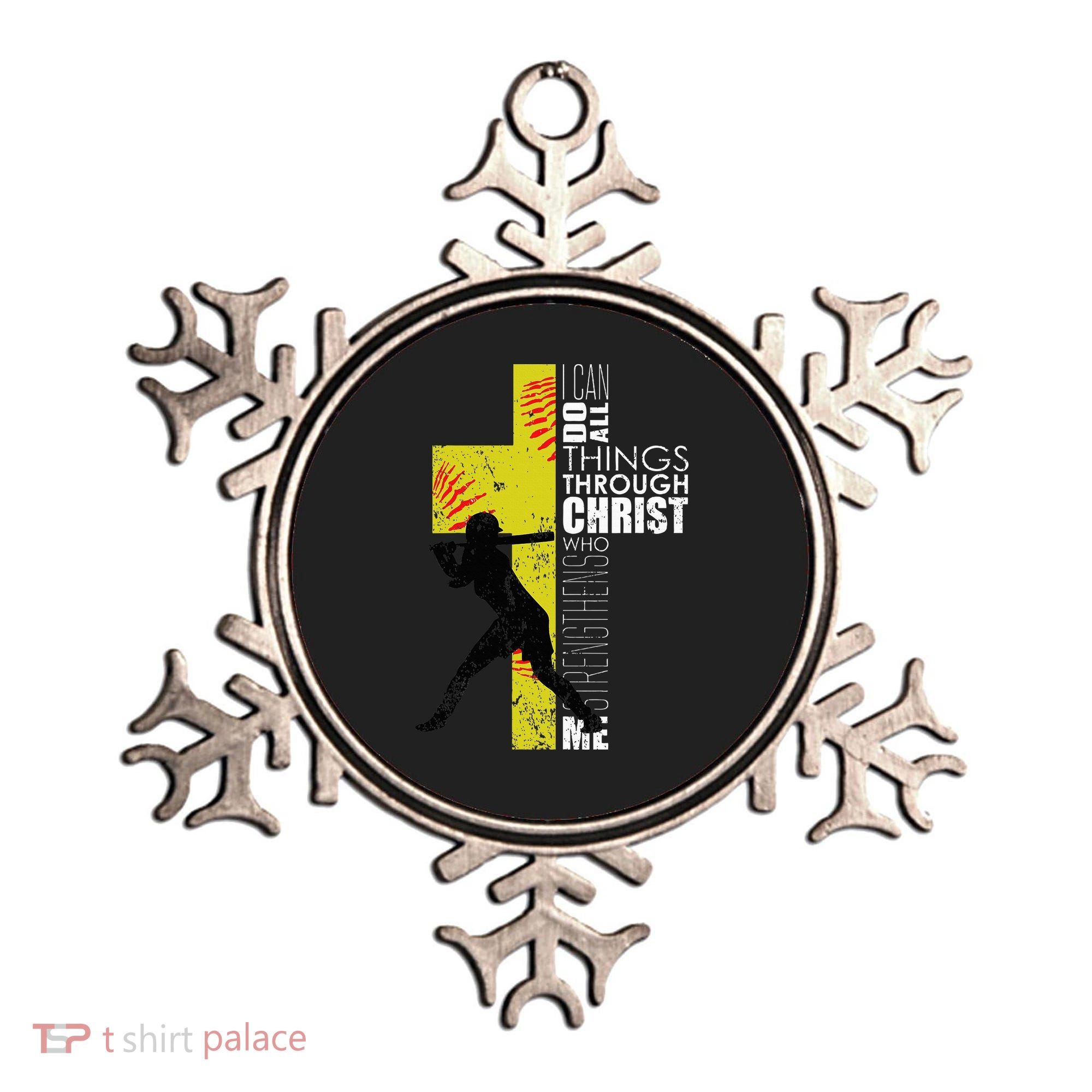 Softball Gifts Players N Christian Religious Ornament