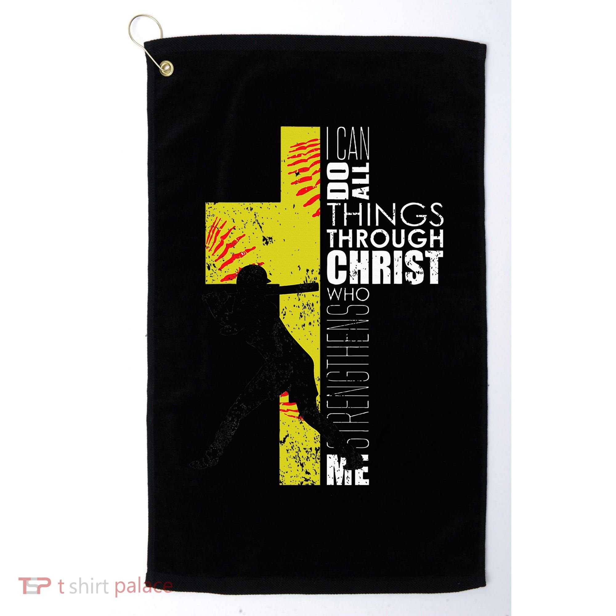 Softball Gifts Players N Christian Religious Golf Towel