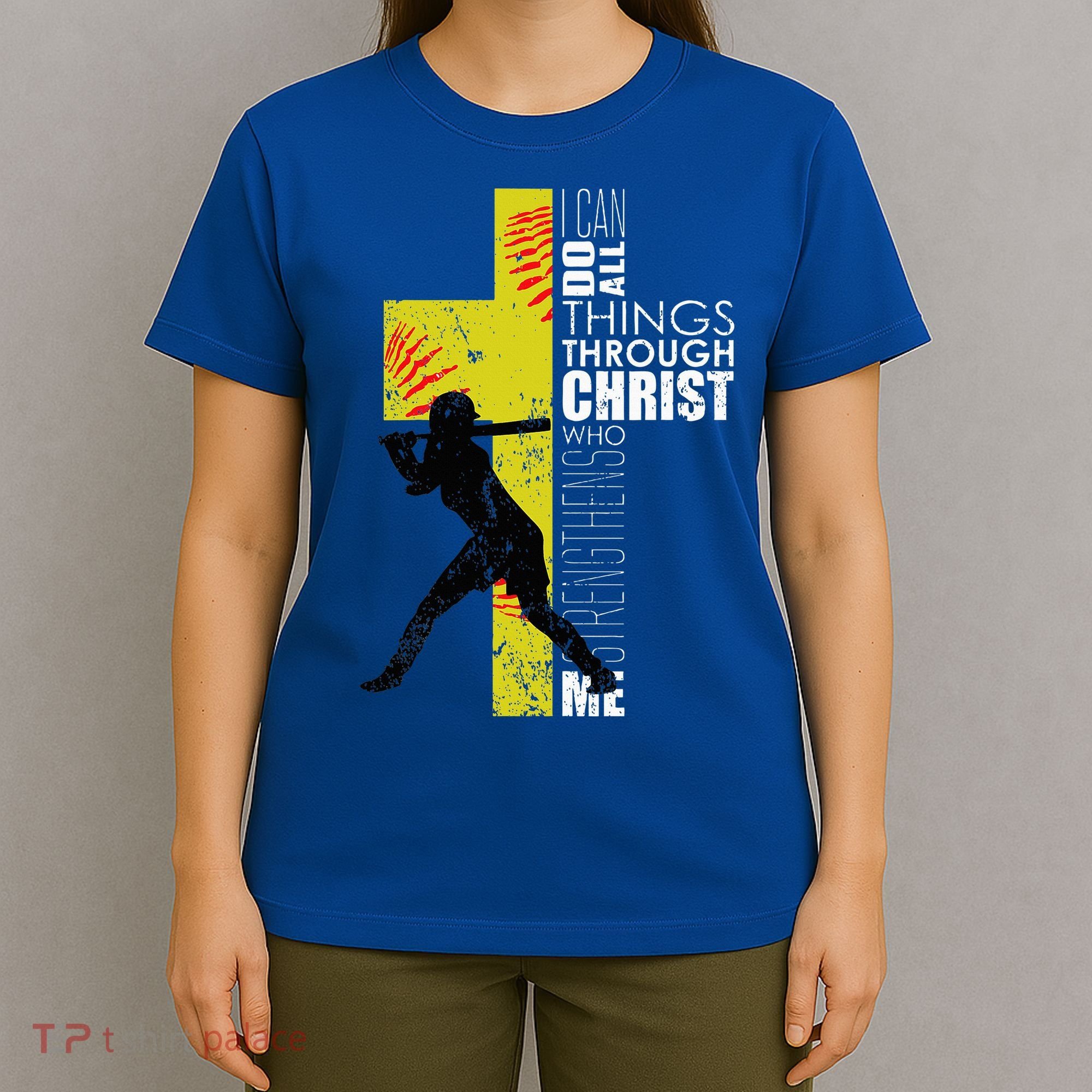 Softball Gifts Players N Christian Religious T-Shirt