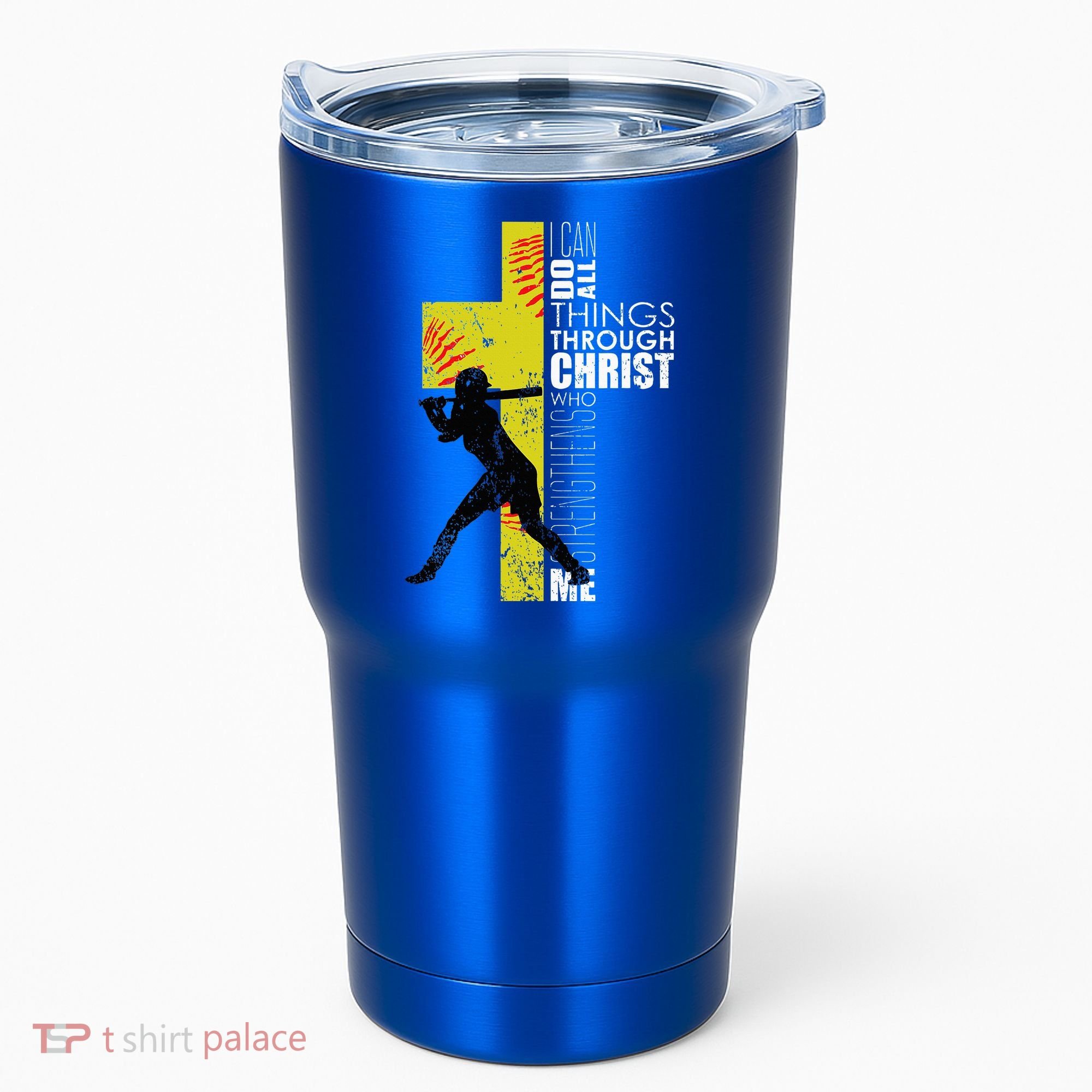 Softball Gifts Players N Christian Religious Tumbler
