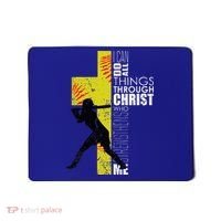 Softball Gifts Players N Christian Religious Mousepad thumb 0