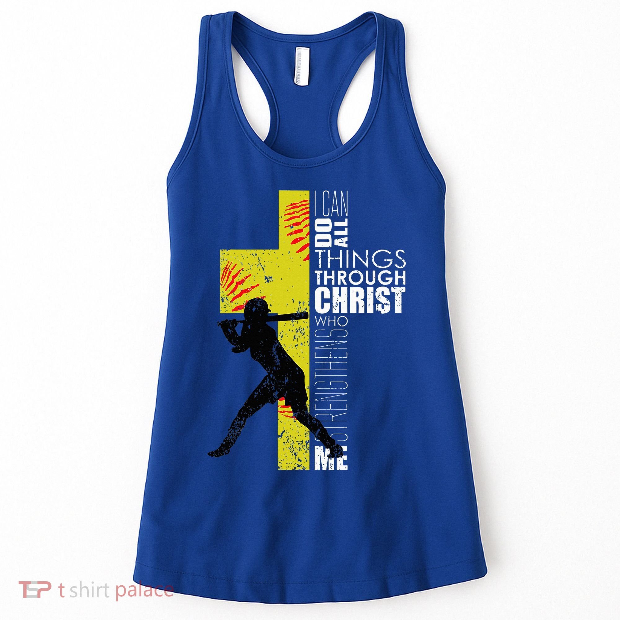 Softball Gifts Players N Christian Religious Women's Tank Top