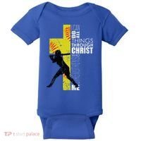 Softball Gifts Players N Christian Religious Baby Bodysuit thumb 0