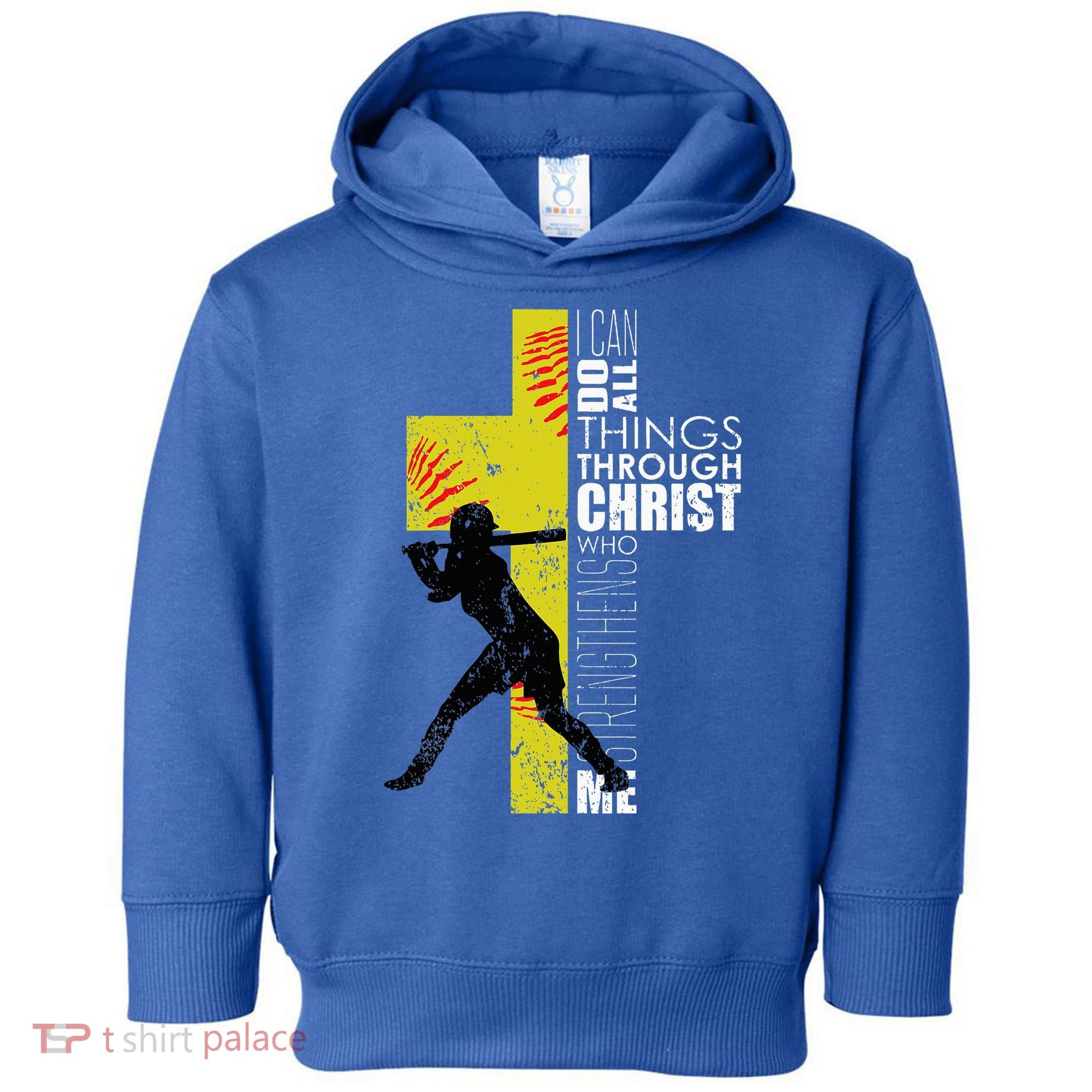 Softball Gifts Players N Christian Religious Toddler Hoodie