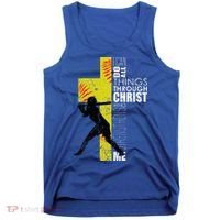 Softball Gifts Players N Christian Religious Tank Top thumb 0