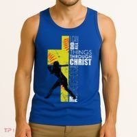 Softball Gifts Players N Christian Religious Tank Top thumb 3