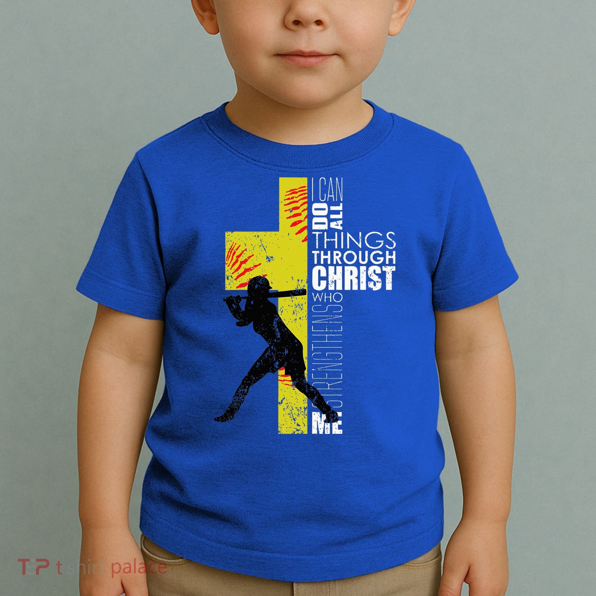 Softball Gifts Players N Christian Religious Toddler T-Shirt