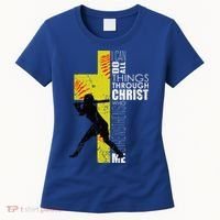 Softball Gifts Players N Christian Religious Women's T-Shirt thumb 0