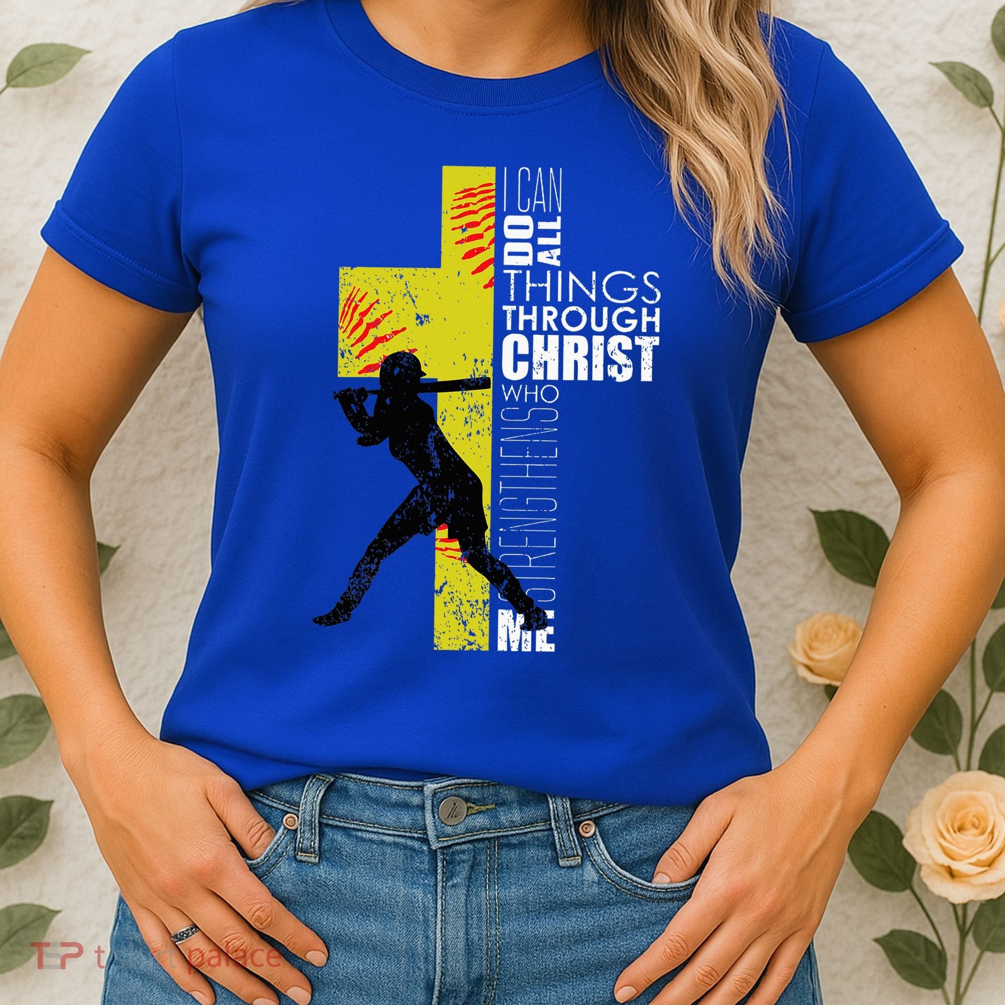 Softball Gifts Players N Christian Religious Women's T-Shirt