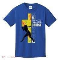 Softball Gifts Players N Christian Religious Kids T-Shirt thumb 0