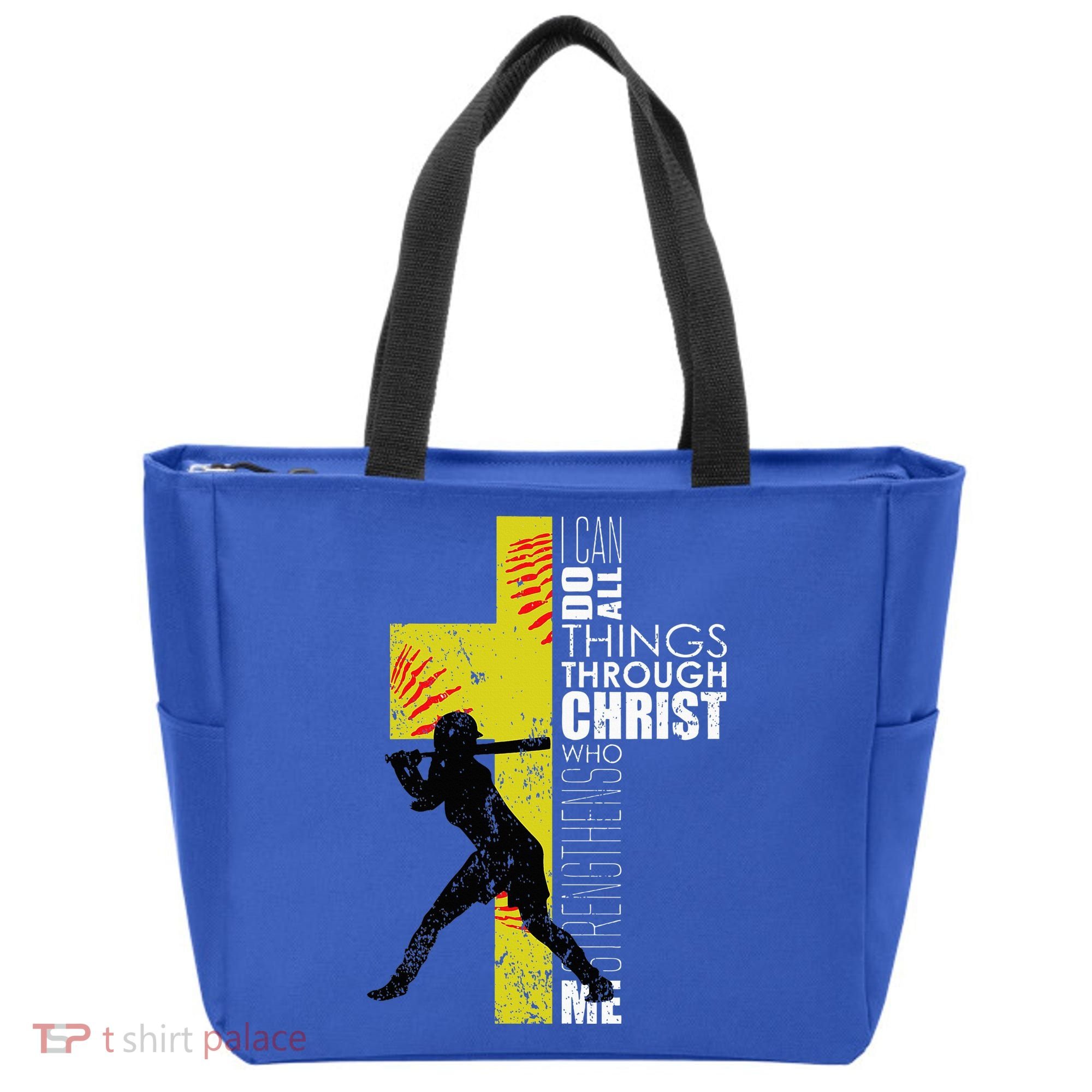 Softball Gifts Players N Christian Religious Tote Bag