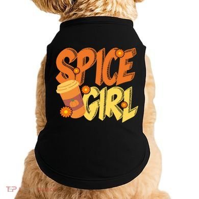 Spice Girl Pumpkin Coffee Lover Fall Doggie Tank