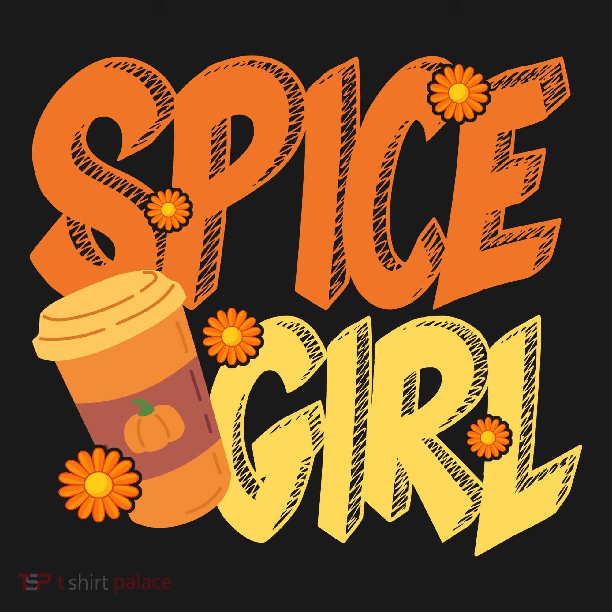 Spice Girl Pumpkin Coffee Lover Fall Doggie Tank