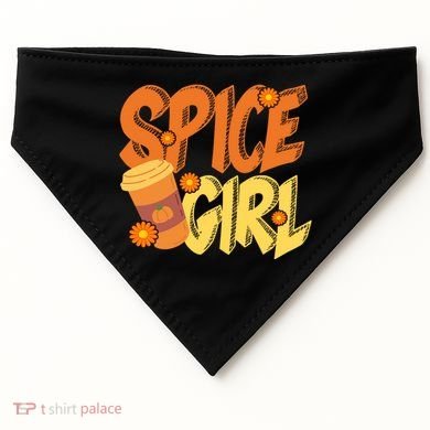 Spice Girl Pumpkin Coffee Lover Fall USA-Made Doggie Bandana