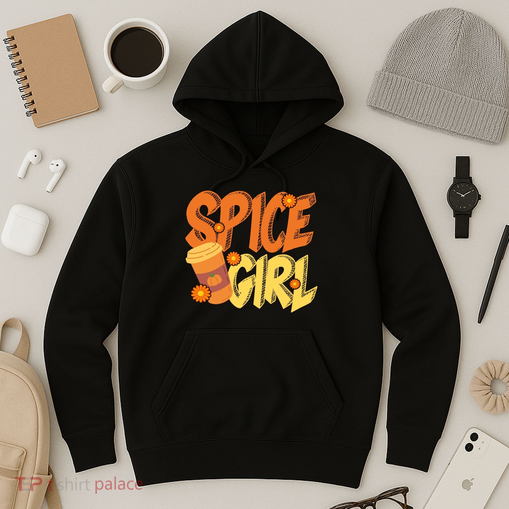Spice Girl Pumpkin Coffee Lover Fall Hoodie